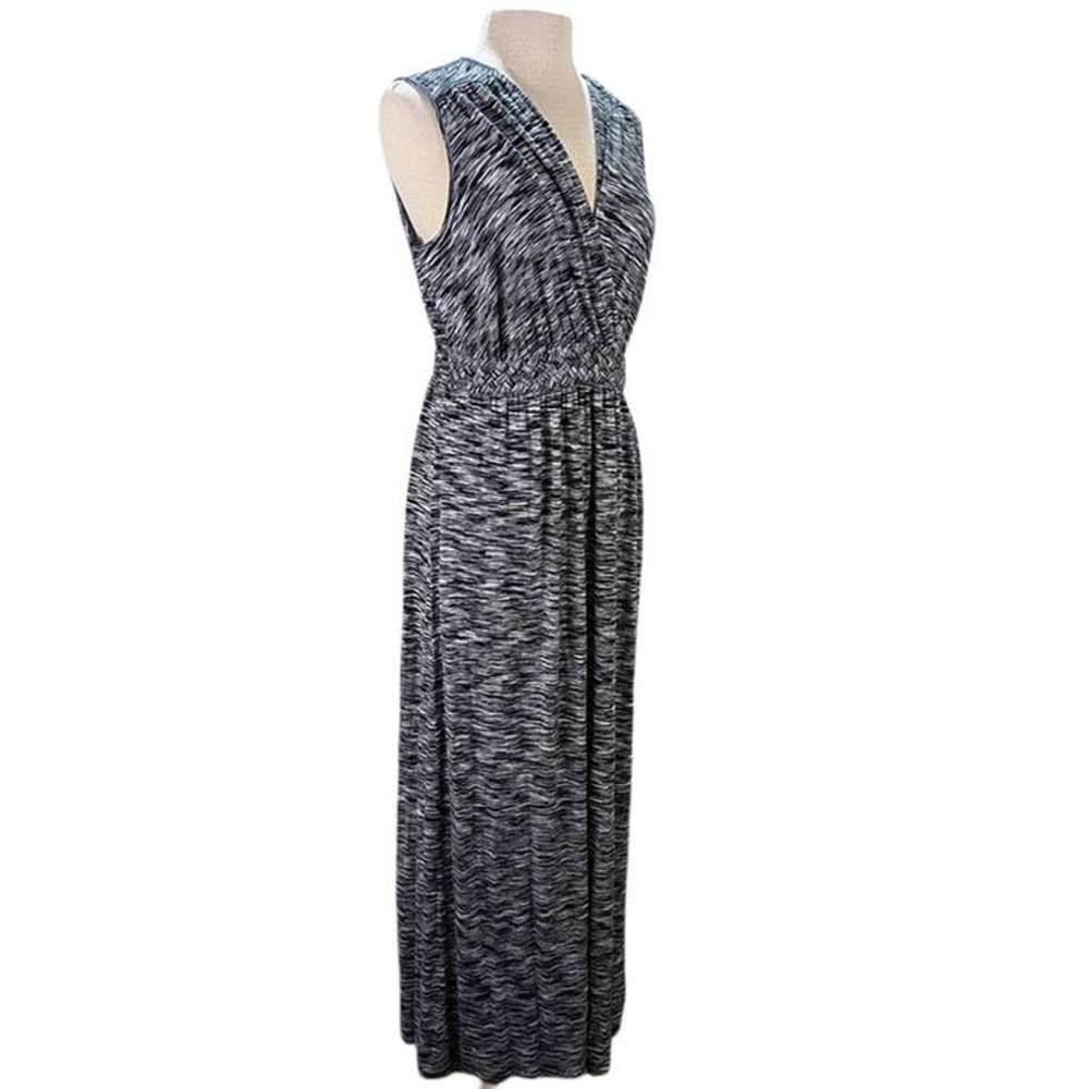 Spense Maxi Sundress Womens XL Black Boho Chic Resort Contemporary Modest Casual
